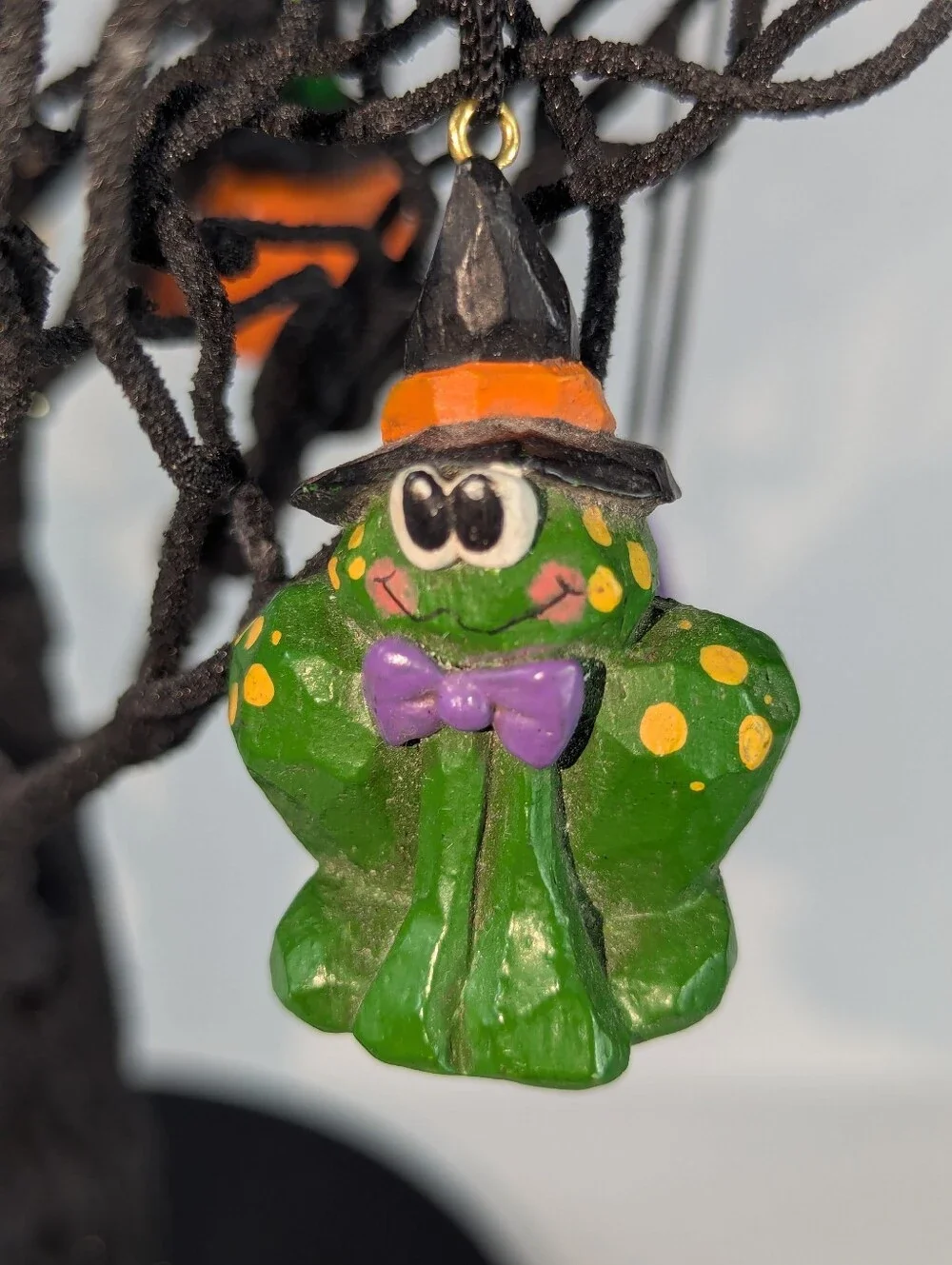 VINTAGE Midwest of Cannon Falls Halloween Tree + 6 Eddie Walker Ornaments
